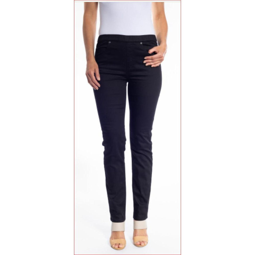 Stretch Full Length Pull On Jean - Black - Willow and Vine